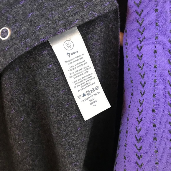 Ivivva purple wrap scarf - Picture 7 of 7